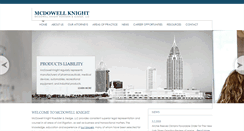 Desktop Screenshot of mcdowellknight.com